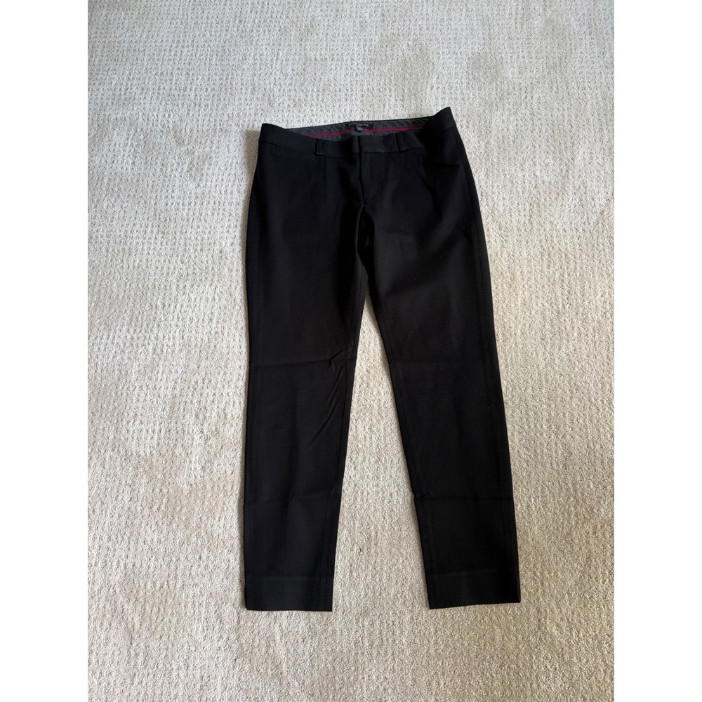 Banana Republic Sloan Fit Black Slim Ankle Pants Womens Size 6 Stretch Trousers